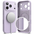 Pouzdro Ringke pro iPhone 17 Pro Max, silikonové magnetické pouzdro MagSafe, světle fialové