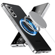Ochranné pouzdro na fotoaparát pro Samsung Galaxy S23, CamShield MagSafe, průhledná / stříbrná