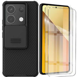 Pouzdro pro Xiaomi Redmi Note 13 Pro 5G / Poco X6 5G, obrněné Nillkin, CamShield Pro, černé