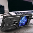 Pancéřové pouzdro pro Samsung Galaxy Z Flip5 5G, Nox Case Ring, černé