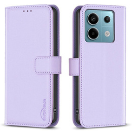 Klopové pouzdro pro Xiaomi Redmi Note 13 Pro 4G / Xiaomi Redmi Note 14S / Xiaomi Poco M6 Pro 4G, BINFEN Wallet, fialové