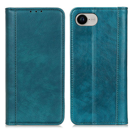 Pouzdro pro Iphone 16E, Wallet Litchi Leather, modré