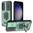 Pouzdro pro Samsung Galaxy S24, KickStand Camera Lens, zelené