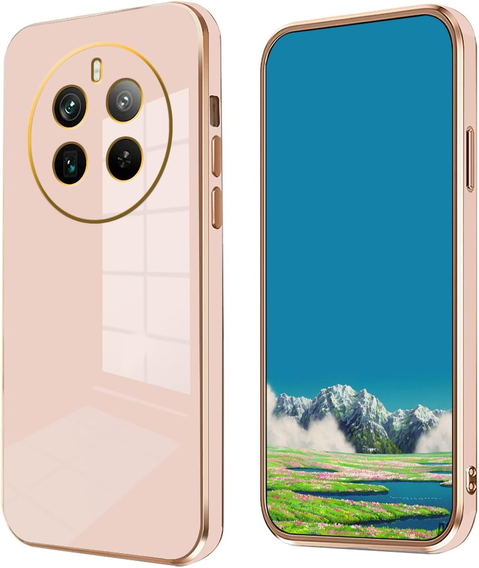 Pouzdro pro Realme 12 Pro 5G / 12 Pro+ 5G, Glamour CamShield, růžové rose gold