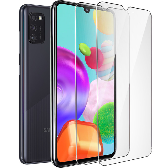 2x tvrzené sklo pro Samsung Galaxy A41, ERBORD 9H Hard Glass na displeji