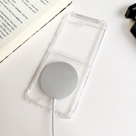 Pouzdro pro Samsung Galaxy Z Flip7 FE / Z Flip6, Dropproof MagSafe, průhledné