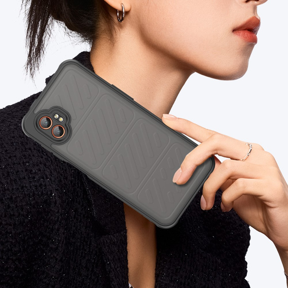 Pouzdro pro Samsung Galaxy Xcover 7 Pro, Fusion Hybrid, transparentní / černé