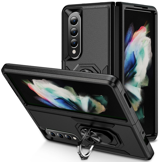 Pancéřové pouzdro pro do Samsung Galaxy Z Fold 4 5G, Nox Case Ring, černé