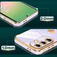 Pouzdro pro Samsung Galaxy A56, Electro heart, fialové + sklo 9H