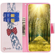 Klopové pouzdro pro Xiaomi 13 Lite, Wallet, giraffe, růžové