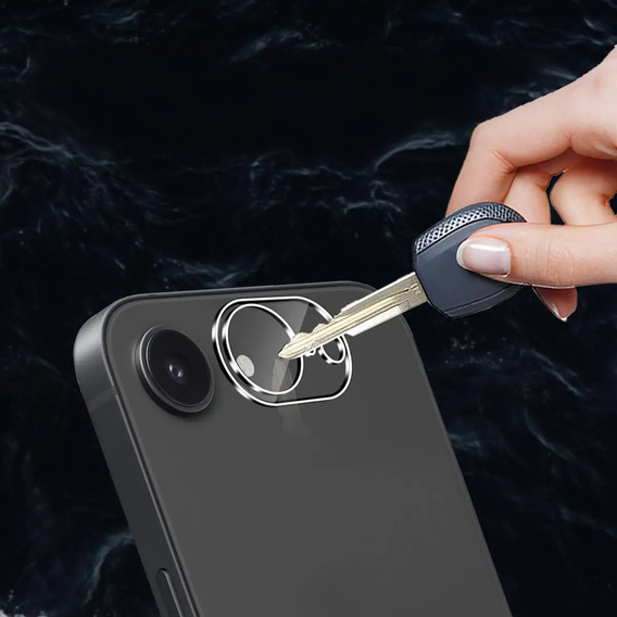 Tvrzené sklo na fotoaparát pro iPhone 16E, průhledné
