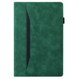 Pouzdro pro Samsung Galaxy Tab A9+, Classic, s prostorem pro stylus, zelené