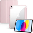 Pouzdro pro iPad 10.9 2022 10 Gen, Smartcase Hybrid, se slotem na stylus, růžové