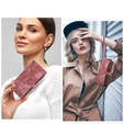 Pouzdro CASEME pro Samsung Galaxy A56 5G, Leather Wallet Cash and Card Slots, s poutkem, červené