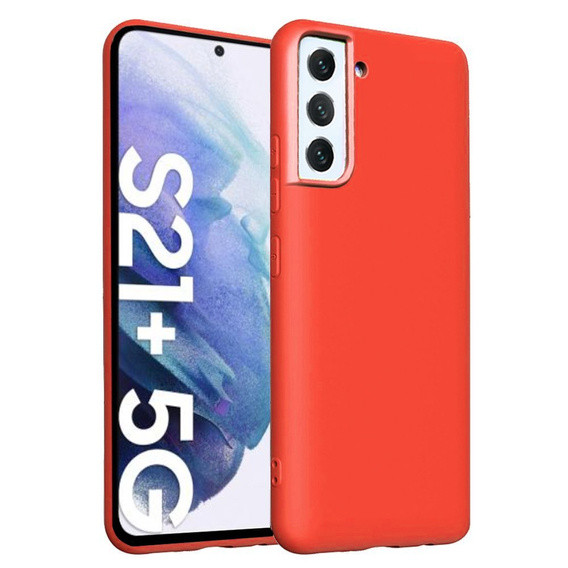 Pouzdro pro Samsung Galaxy S21+ Plus, Silicone Lite, červené