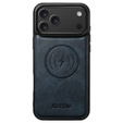 Flipové pouzdro 2 v 1 pro iPhone 17 Pro Max, SUTENI, pro MagSafe, modré