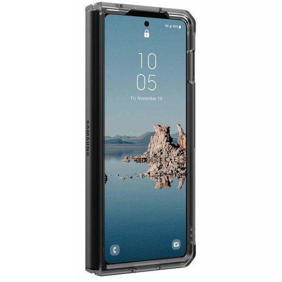 Pouzdro Urban Armor Gear pro Galaxy Z Fold 5 5G, Plyo MagSafe, průhledné / šedé