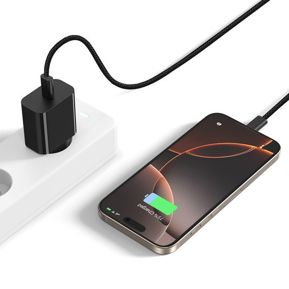 Blavec GaN4 45W USB-C PD/QC síťová nabíječka s USB-C - USB-C kabel pro zařízení s USB-C: smartphony, tablety a lehké notebooky