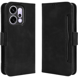 Klopové pouzdro pro Oppo Reno 14, slot na karty, peněženka, černé