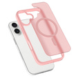 Pouzdro Matt pro iPhone 17, pro MagSafe, průsvitné růžové