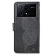 Klopové pouzdro pro Xiaomi Poco X6 Pro 5G, Butterfly, fialové