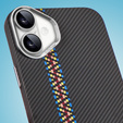 Pouzdro pro iPhone 16 Plus, Carbon Fiber MagSafe, černé