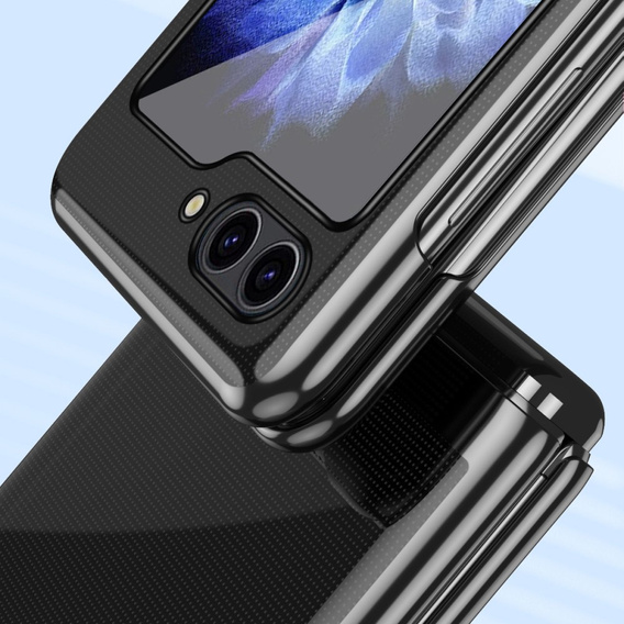 Pouzdro pro Samsung Galaxy Z Flip7 FE / Z Flip6, PC Case, transparentní / černé