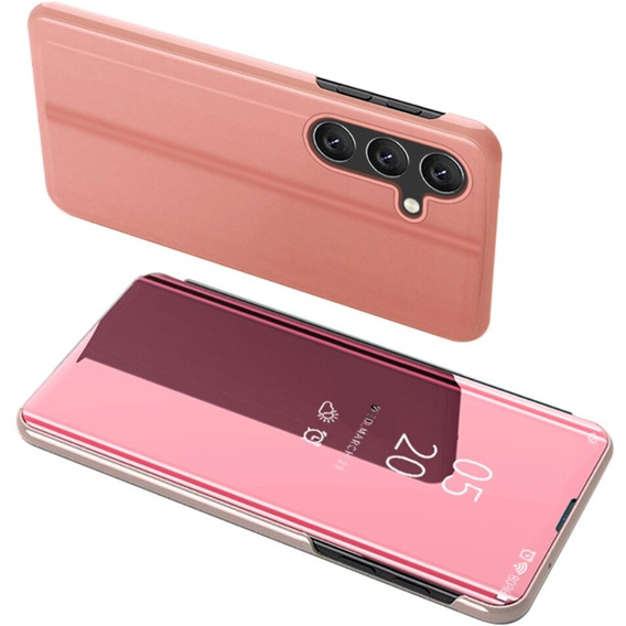 Pouzdro pro Samsung Galaxy A15, Clear View, černé + 9H sklo