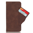 Klopové pouzdro pro Oppo Reno 11F 5G, Card Slot, hnědé