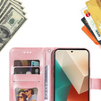 Klopové pouzdro pro Xiaomi Redmi Note 13 5G, Mandala, růžové rose gold