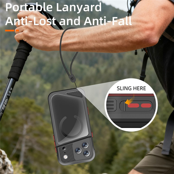 Vodotěsné pouzdro SHELLBOX GTM IP68 s MagSafe pro iPhone 17 Pro Max