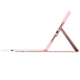 Pouzdro s klávesnicí pro iPad 11" 2025 A16 (11 gen.) / iPad 10.9" 2022 (10 gen.), Rotary 360° Leather, růžové rose gold