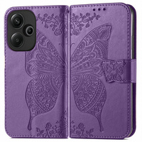 Klopové pouzdro pro Xiaomi Poco F6, Butterfly, fialové