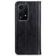 Flipové pouzdro pro Honor 200 Lite, Split Leather, černé