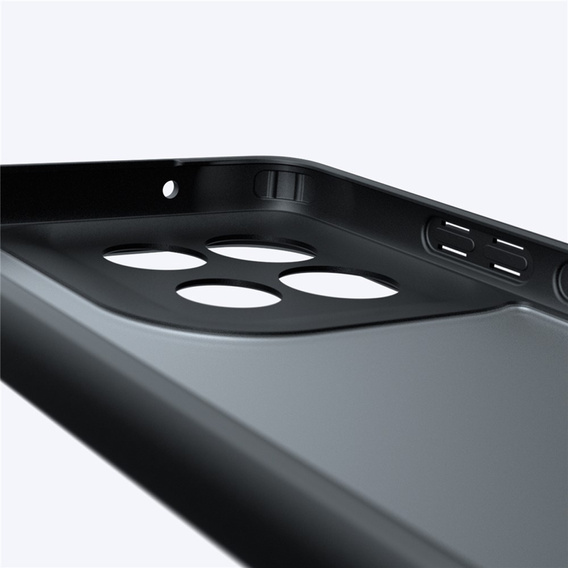 Pouzdro pro Xiaomi Redmi 15 5G / 4G, s ochranou fotoaparátu, průhledné s černými boky