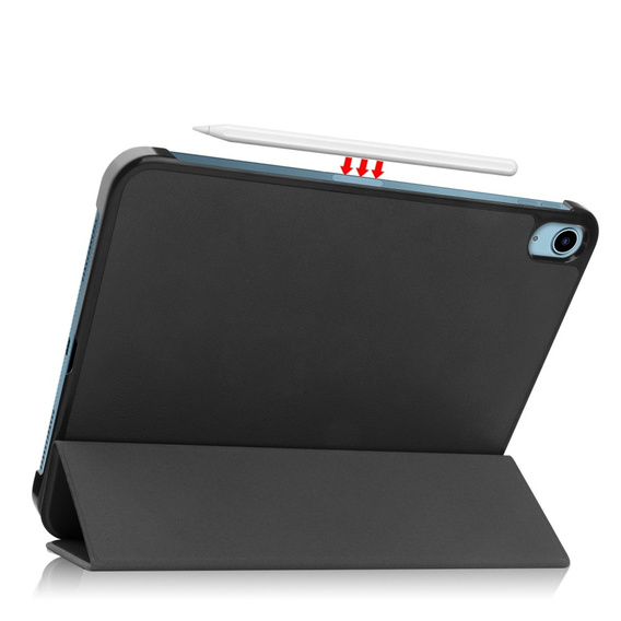 Pouzdro pro iPad 10.9 2022 10 Gen, Smartcase s prostorem pro stylus, černé