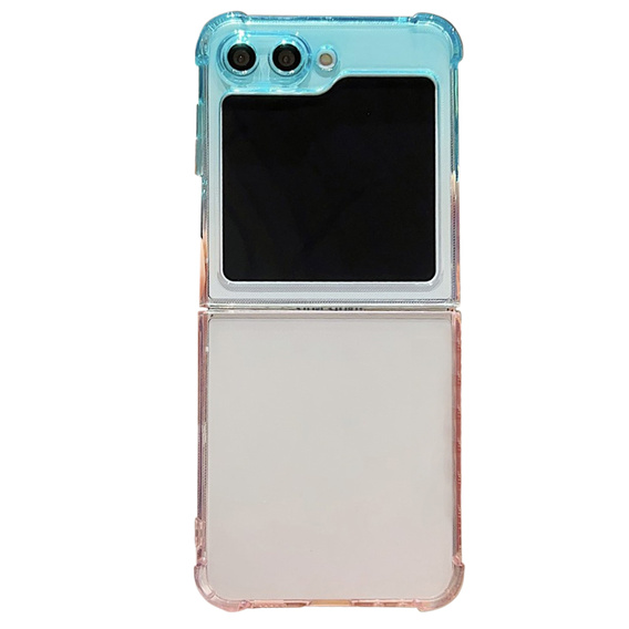 Pouzdro pro Samsung Z Flip5, Gradient Dropproof, růžové / modré