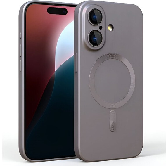 Pouzdro pro iPhone 16 Plus, ColorMag, pro MagSafe, šedé