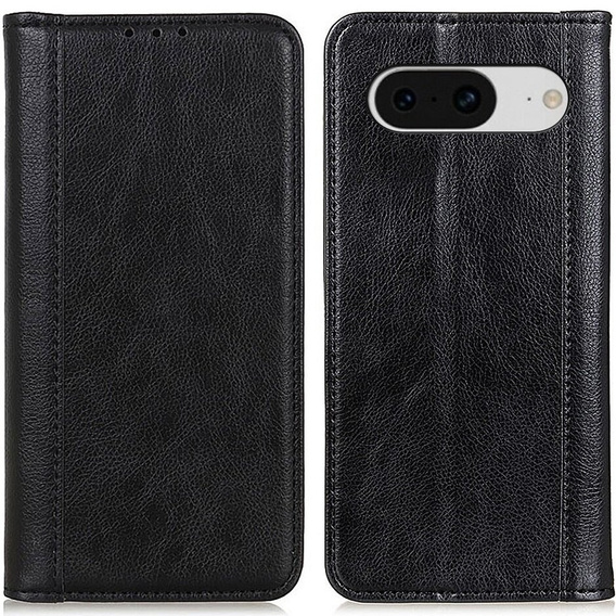 Pouzdro pro Google Pixel 8, Wallet Litchi Leather, černé