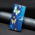 Klopové pouzdro pro TCL 40 NxtPaper, Wallet, Butterflies modré