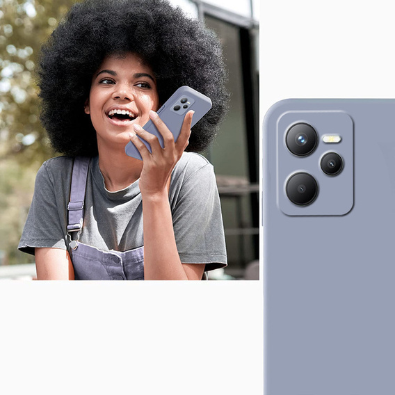 Pouzdro pro Realme C35, Silicone Lite, levandulové