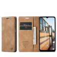Pouzdro CASEME pro Samsung Galaxy M33 5G, Leather Wallet Case, hnědé