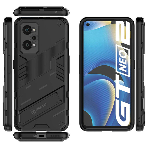 Pouzdro pro Realme GT 2 5G / GT Neo 2 / GT Neo 3T, Military kickstand, modré