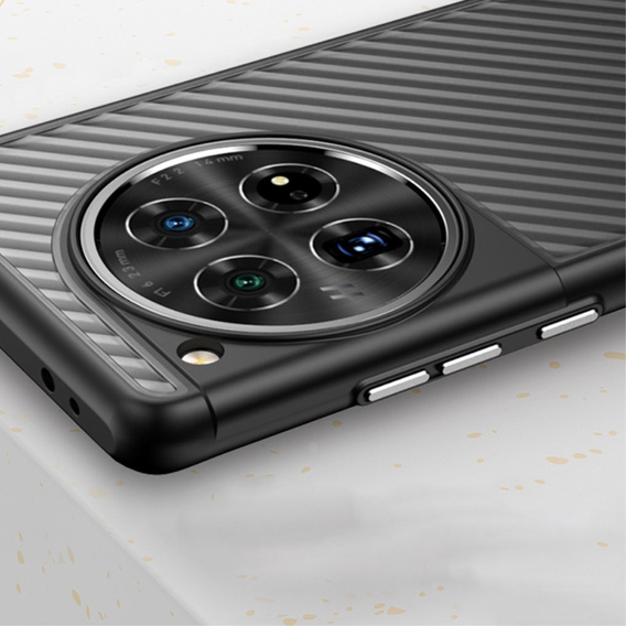 Pouzdro pro OnePlus 12 5G, Fusion Twill Stripe, transparentní / černé