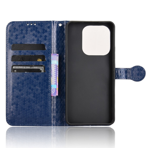Flipové pouzdro pro Xiaomi Redmi Note 14 4G, Wallet Rhombus, modré