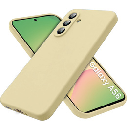 Pouzdro pro Samsung Galaxy A56 5G, Silicone Lite, béžové
