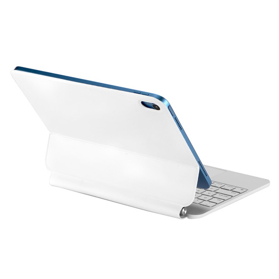 Pouzdro s klávesnicí pro iPad 10.9" 2022 (10 gen.), Magnetic Keyboard Touchpad, bílé