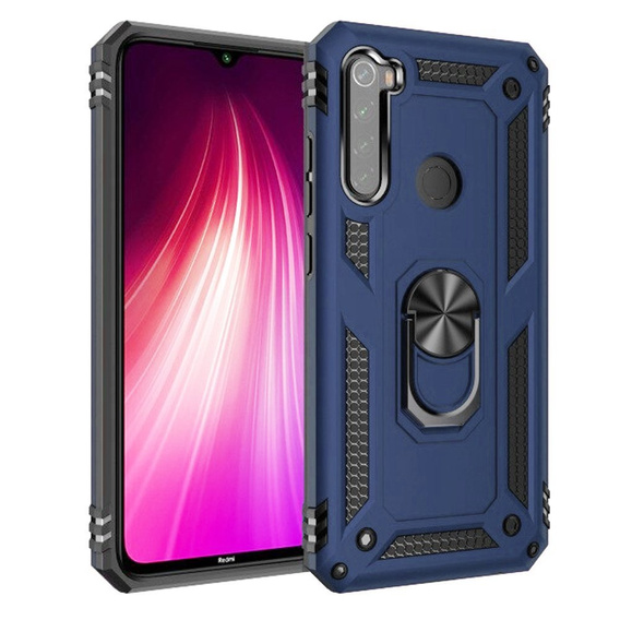 Pancéřové pouzdro pro Xiaomi Redmi Note 8T, Nox Case Ring, námořnicky modré