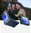 Pancéřové pouzdro pro Samsung Galaxy Z Flip7 FE / Z Flip6, Dexnor Clip Holder, námořnicky modré