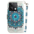 Klopové pouzdro pro Xiaomi Redmi Note 13 5G, Wallet, Mandala Flower